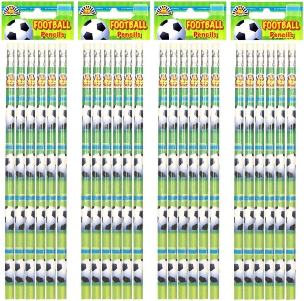 Playwrite Football Pencils - Набор из 24 карандашей на футбольную тематику с наконечниками-ластиками