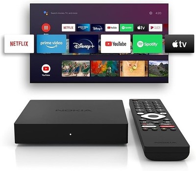 Nokia Streaming Box 8000 4K UHD Android TV Chromecast WLAN Bluetooth HDMI Dolby