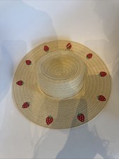 New Cat  Jack Pink Floppy Sun Hat With Strawberries