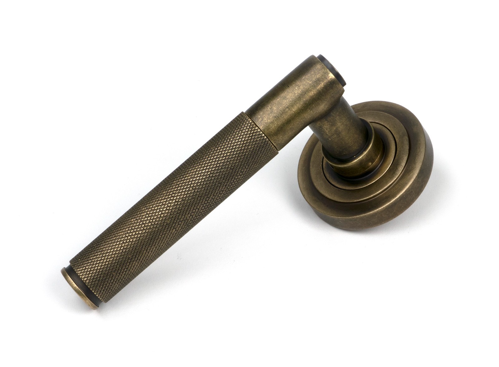 From The Anvil 52434 Burnished Brass Brompton Door Lever (Art Deco)