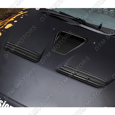 For 08-15 Mitsubishi Evolution X Carbon Fiber Bonnet Scoop Hood Air Twin Vents - Bild 1 von 4