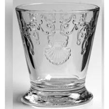 LA ROCHERE SEA SHELL OLD FASHIONED GLASSES SET OF 3 MADE IN FRANCE BARWARE DRINK