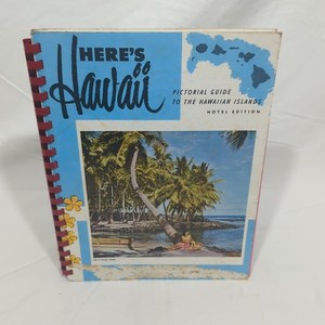1967 Here's Hawaii Pictorial Guide Hotel Edition Vintage MCM