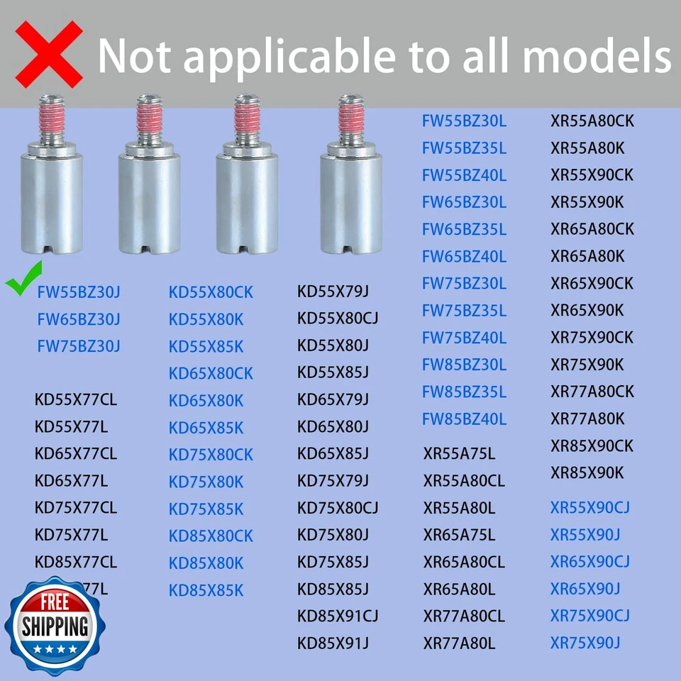 Screws VESA Spacer Compatible with Sony TV Wall Mount Adapter for XR 55 65 75 - Image 2 of 4