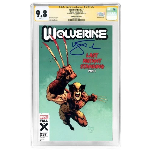Hugh Jackman Autographed 2023 Wolverine #37 Greg Capullo Variant CGC SS 9.8