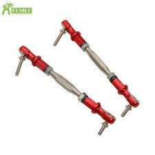 FLMLF CNC Metal Integrated Steering Link Red for 1/5 RC HPI BAJA RV KM 5B 5T