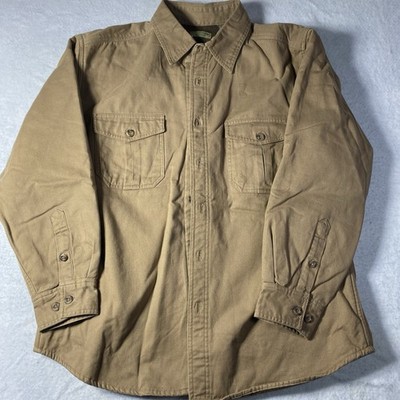 Rugged Earth Outfitters Lined Barn Jacket Men Sz M Brown