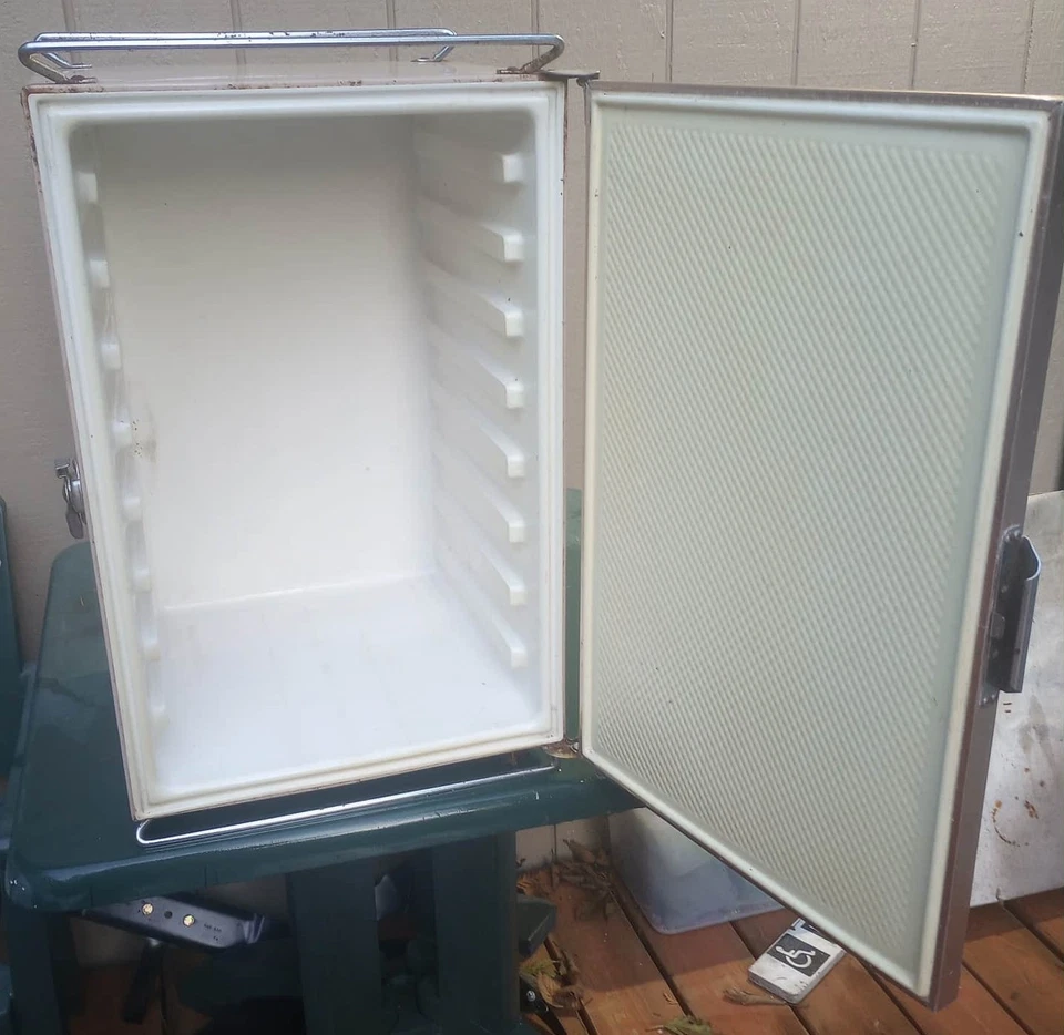 Enfriador Coleman marrón beige vintage Foto 3 de 3