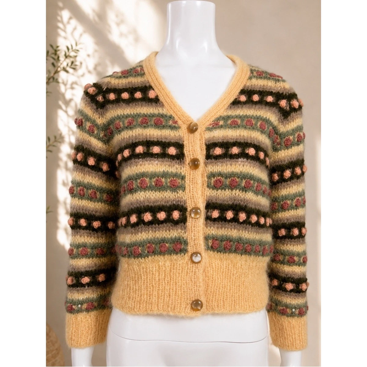 Vintage Mohair Cardigan Indiana Women's Vintage Sweaters for sale