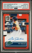 2022 PANINI DONRUSS OPTIC RATED PROSPECT SIG SAL FRELICK /25 PSA 10 AUTO 10