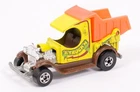 Vintage 1977 Hot Wheels Orange Dumpin A Truckin' Dump Truck Hot Rod Hong Kong