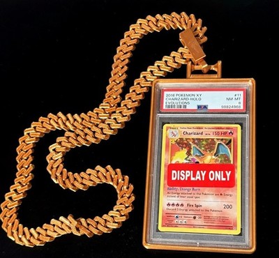 charizard pokemon card chain 10K GOLD DIAMOND CHARIZARD PENDANT 1.41 ct Yellow GOLD