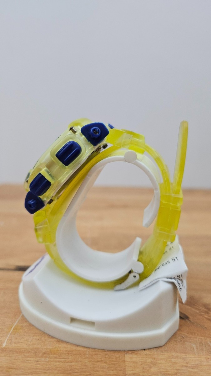 Vintage Pepsi Ad Digital Sport Shock Resistant Wrist Watch Yellow
