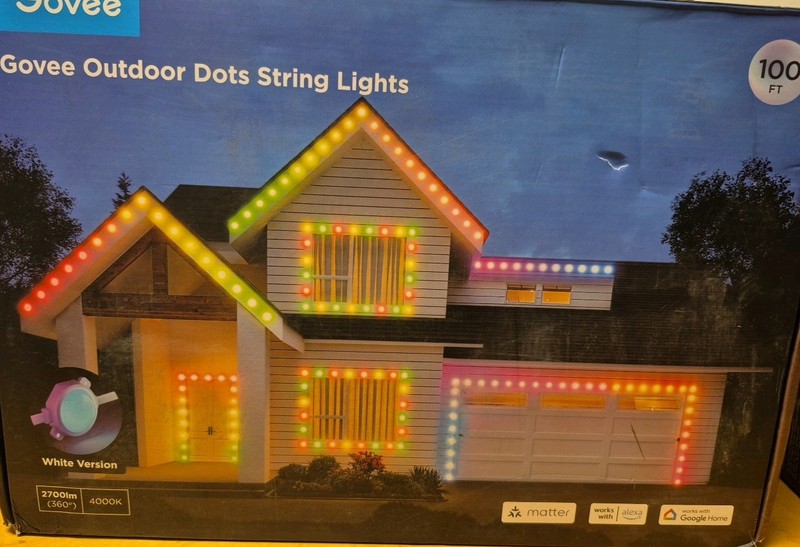 NEW Govee Outdoor Dots String Lights 100ft. RGBWIC