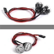 2* LED Spotlight Headlight Roof Light For Axial TRX4 SCX10 1/10 1/8 RC Crawler A