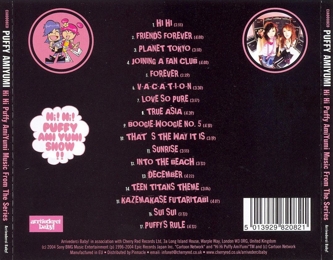 【即購入ok!!】PUFFY カバーアルバム『AMIYUMI × PUFFY』 PUFFY AMIYUMI - Hi Hi Puffy Amiyumi | Amazon.com.au | Music