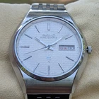 Vintage 1977 SEIKO KING QUARTZ 5856-8000 Textured Yuki-me Dial Sharp Edge JDM