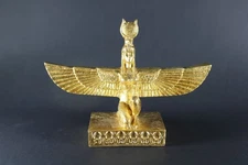 RARE ANCIENT EGYPTIAN ANTIQUITIES Winged Isis Statue Goddess of Love Egyptian Bc