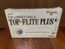 Spalding Top-Flite Plus II Tour Trajectory - 15 Golf Balls Vintage Sealed Box