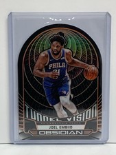 2019-20 Panini Obsidian Tunnel Vision #9 Joel Embiid Electric Etch Orange 03/35
