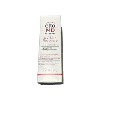 elta MD UV Skin Recovery Face Sunscreen SPF 50 1.7 oz Sunscreen Clear Exp. 4/27