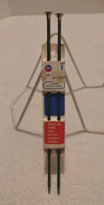 Vintage BOYE Knitting Needles ~ Size 6 ~ 10'' ALUMINUM ~ One Pair ~ EUC