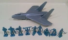 MARX TRAINING CENTER PLAYSET JET PLANE WITH PILOTS  & CREW