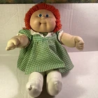 Vintage Cabbage Patch Kids Doll 1985 Girl, Red Hair, Blue Eyes, Original Clothes