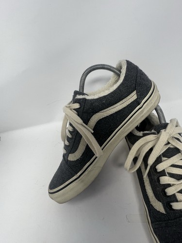 Sneakers stringate Vans X Madewell da donna Old Skool taglia 8,5 foderate in sherpa grigio - Foto 7 di 12