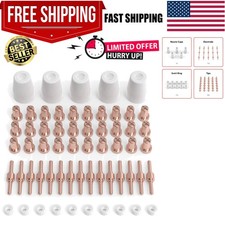 Durable 60 Pcs Plasma Cutting Consumables - Optimal for Professional Use