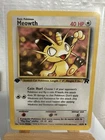2000 Pokemon TCG Team Rocket (TR) Meowth 62/82 Common 1ST Edition VINTAGE