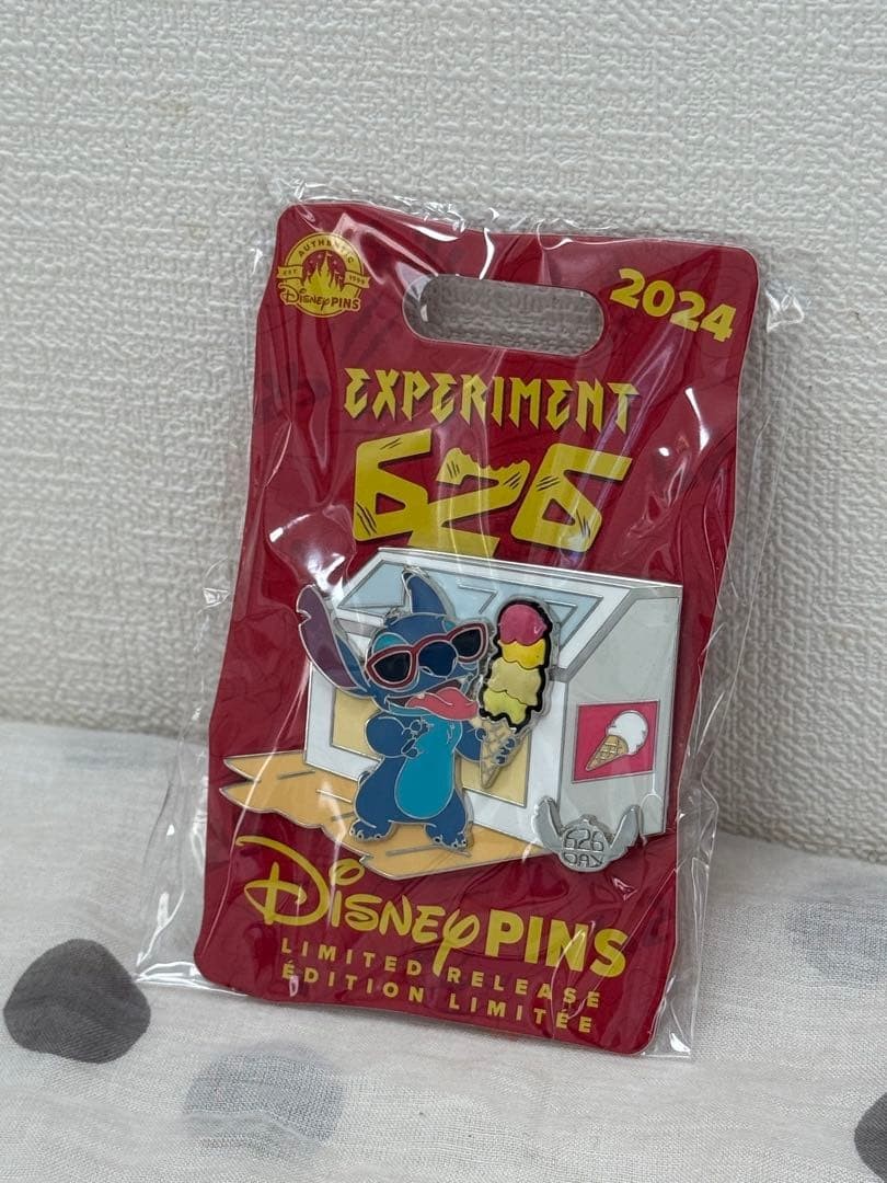 Hong Kong Disneyland Stitch Pin Badge 2024 Limited Edition