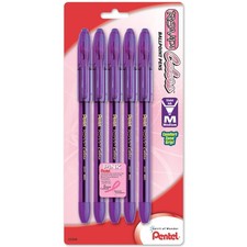 R.S.V.P. Colors Ballpoint Pen, 1.0mm, Medium Line, Violet Ink, 5 Pack BK91CRB...