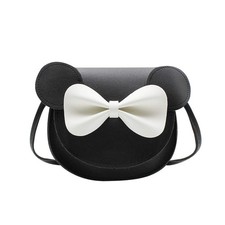 Mouse Ears Crossbody Purse Little Girls Large Bow Shoulder Bag Handbag Black