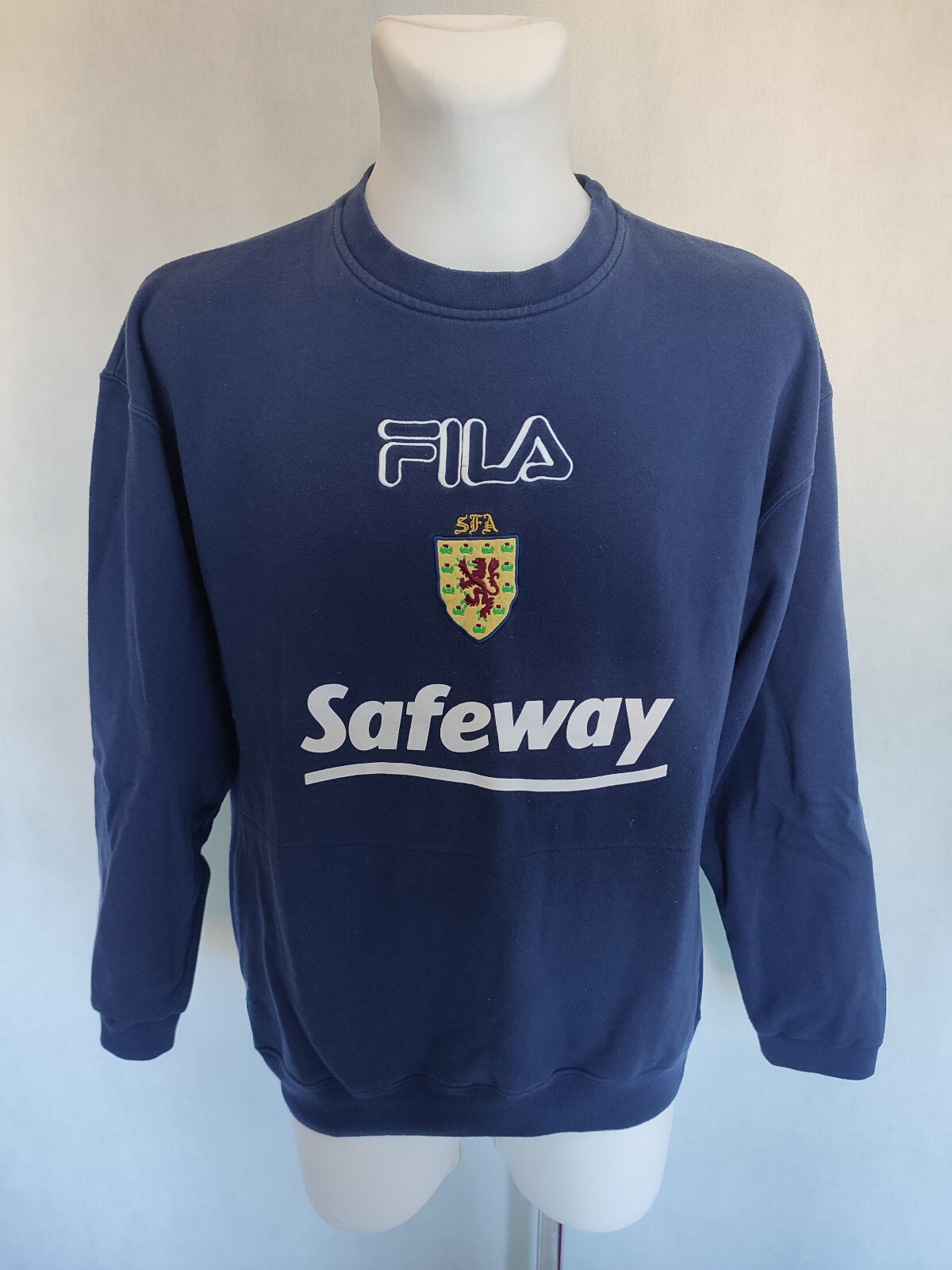 Felpa maglione scozzese fila felpa con cappuccio home football taglia XL XXL