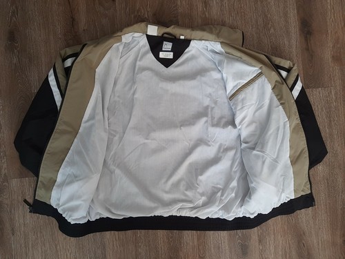 Head Übergangsjacke Herren Large Full Zip Mantel Langarm schwarz creme - Bild 4 von 10