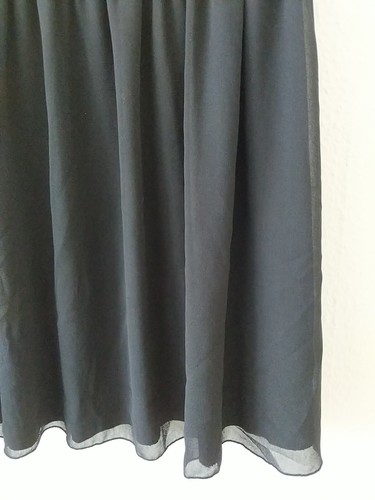 Yessica Damen Mini Kleid Trägerlos Größe 40 schwarz Spitze Chiffon - Bild 4 von 7