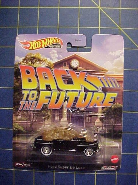 HOT WHEELS PREMIUM BACK TO THE FUTURE FORD SUPER DE LUXE! NIP REAL