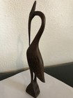 Carved Wood Heron Egret Figurine — photo 3