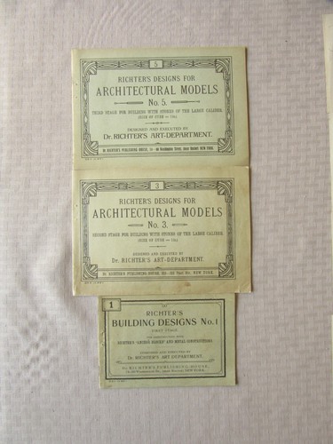 Richter's Designs 3 Architectural  and Building Booklets 4 Figuren Blatt Sheets - Picture 2 of 6