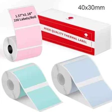 40x30mm 3 Rolls Self-Adhesive Thermal LabelSticker Paper for Phomemo M110/M200