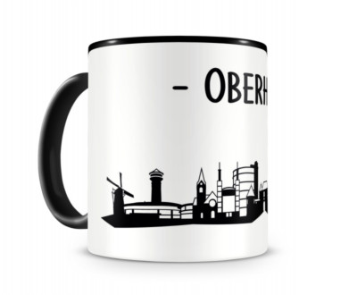 Samunshi Oberhausen Skyline Tasse Kaffeetasse Teetasse  2 Farben H:95mm / D:82mm