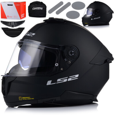 Motorradhelm | LS2 FF808 STREAM II Solid | Integralhelm | mit Sonnenblende