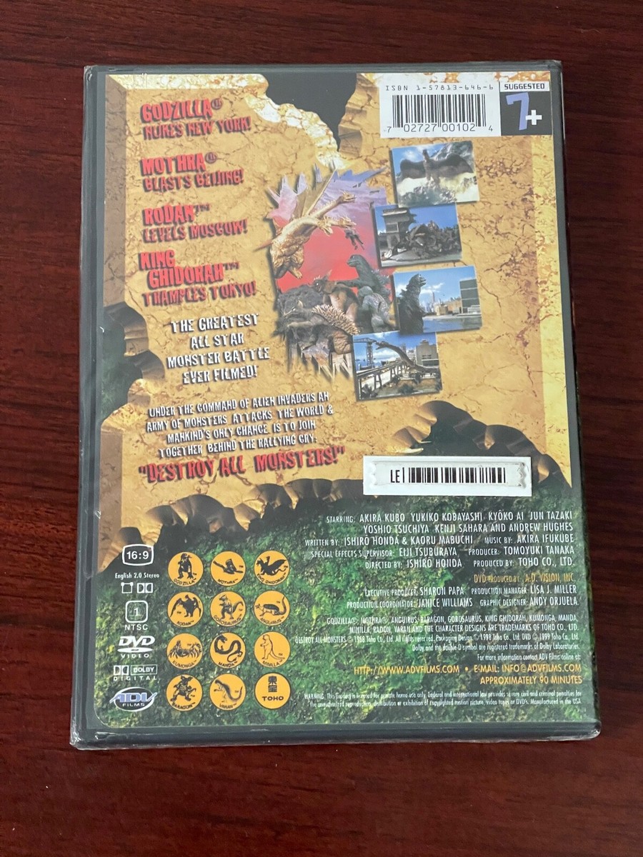怪物 [DVD] rdzdsi3 Destroy All Monsters (DVD, 2000) for sale online | eBay