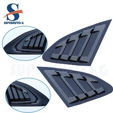 Carbon Fiber Quarter Panel Rear Side Window Louver for 2016-2020 Chevy Malibu