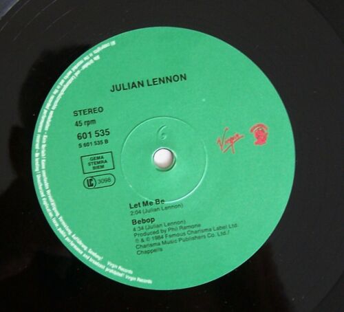 12" LP w/PICTURE COVER GERMAN IMPORT - "VALOTTE" by JULIAN LENNON 1984 (John) - Picture 4 of 4
