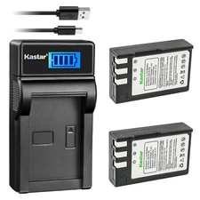 Kastar 2 EN-EL9 Battery + Charger For Nikon MH23 #25349 D40 D40X D60 D3000 D5000