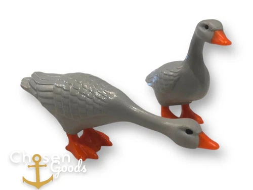 Playmobil Gray Ducks Vintage Geese Animal Figures Park Zoo Farm Play