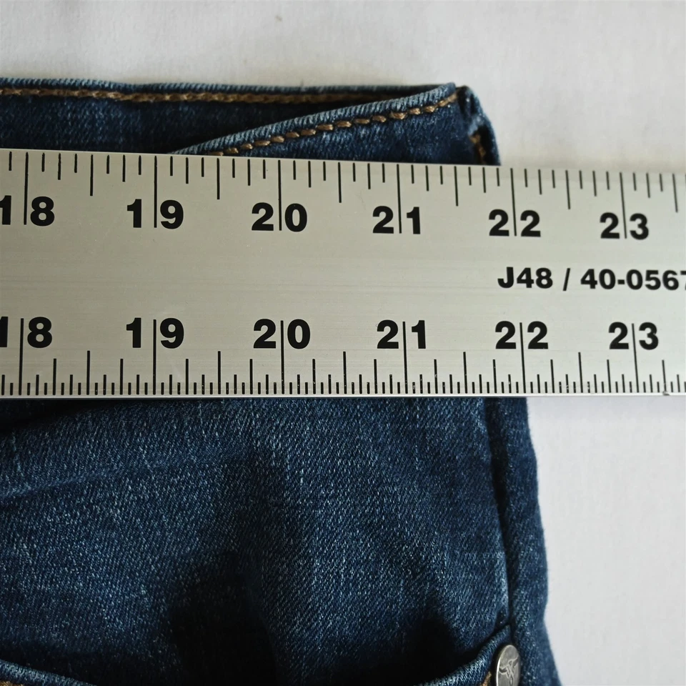 TwentyX Wrangler 42x34 33 Extreme Relaxed Dark Bold Stitch Stretch Mens Jeans - Image 2 of 4