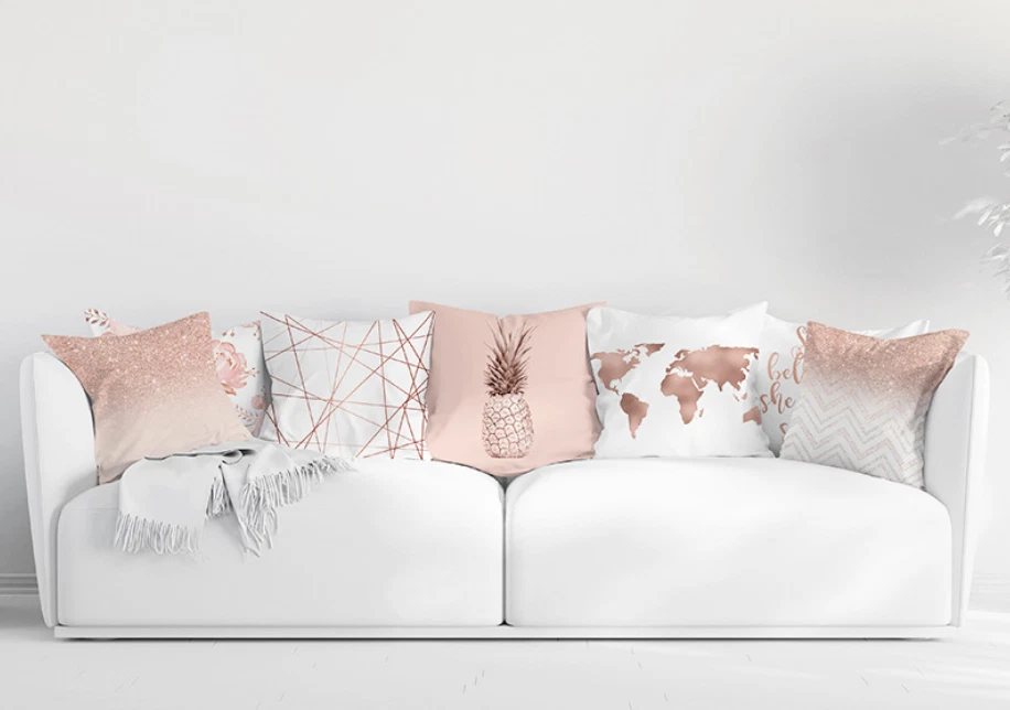 Marble throw pillows top